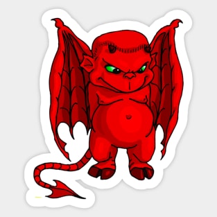 Little Red Devil No.1 Sticker